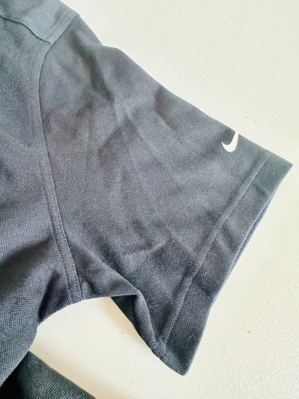 NIKE BLACK SPORTY GOLF SHIRT DRESS WITH PLEATED BOTTOM HEM XL $110